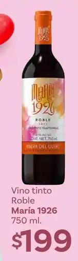Soriana Híper Vino tinto Roble María 1926 750 ml oferta