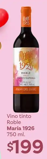 Soriana Híper Vino tinto Roble María 1926 750 ml oferta
