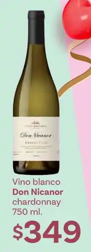 Soriana Híper Vino blanco Don Nicanor chardonnay 750 ml oferta