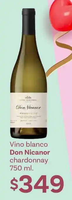 Soriana Híper Vino blanco Don Nicanor chardonnay 750 ml oferta