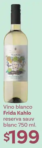 Soriana Híper Vino blanco Frida Kahlo oferta