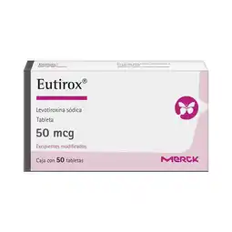 Farmacias Benavides 50 mcg Levotiroxina Sódica oferta