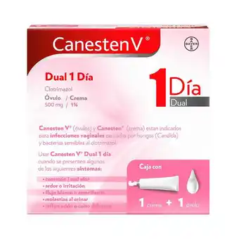 Farmacias Benavides Dual 500 mg/1% Clotrimazol oferta