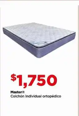 Bodega Aurrerá Master Colchón Individual ortopédico oferta
