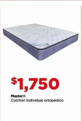 Bodega Aurrerá Master Colchón Individual ortopédico oferta