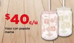 Bodega Aurrerá Vaso con popote mamá oferta