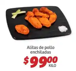 Soriana Híper Alitas de pollo enchiladas oferta