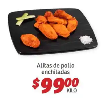 Soriana Híper Alitas de pollo enchiladas oferta