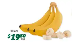 Soriana Súper Plátano oferta
