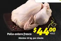 Soriana Híper Pollo Entero Fresco oferta