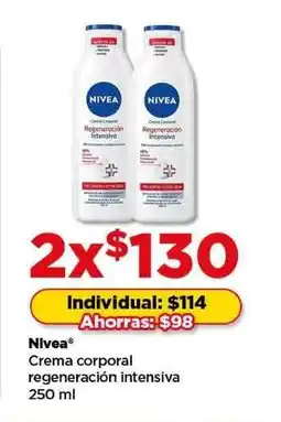 Bodega Aurrerá Nivea Crema corporal regeneración intensiva oferta
