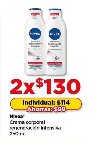 Bodega Aurrerá Nivea Crema corporal regeneración intensiva oferta