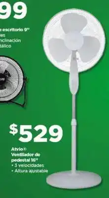 Bodega Aurrerá Atvio Ventilador de pedestal 16” oferta