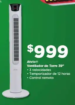 Bodega Aurrerá Atvio Ventilador de Torre 39 oferta