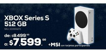RadioShack Consola xbox series s / 512 gb ssd / blanco oferta