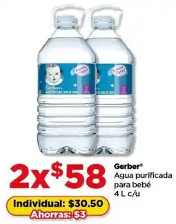 Bodega Aurrerá Gerber agua purificada para bebé oferta