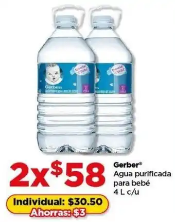 Bodega Aurrerá Gerber agua purificada para bebé oferta