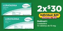 Bodega Aurrerá Medimart loratadina oferta