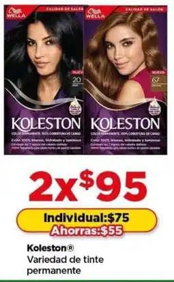 Bodega Aurrerá Koleston variedad de tinte permanente oferta
