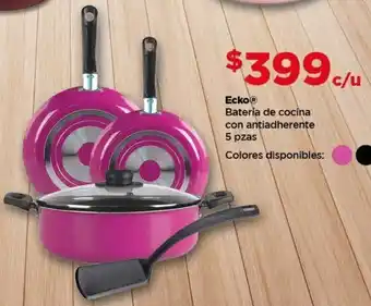 Bodega Aurrerá Ecko bateria de cocina con antiadherente oferta