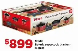 Bodega Aurrerá T-fal batería supercook titanium oferta