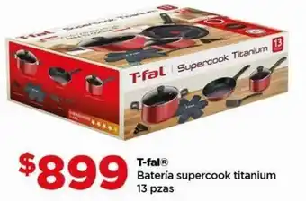 Bodega Aurrerá T-fal batería supercook titanium oferta