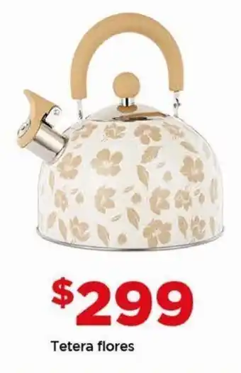 Bodega Aurrerá Tetera flores oferta