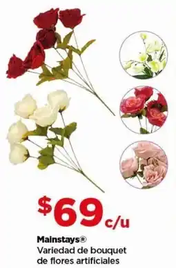Bodega Aurrerá Mainstays Variedad de bouquet de flores artificiales oferta