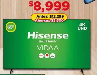 Bodega Aurrerá Hisense tv 65" oferta