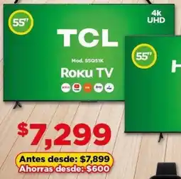 Bodega Aurrerá Tcl roku tv 55" oferta