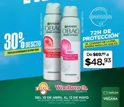 Woolworth Garnier obao  dermo-eficacia oferta