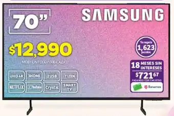 Soriana Híper Samsung tv 70" oferta