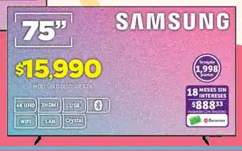 Soriana Híper Samsung tv 75" oferta