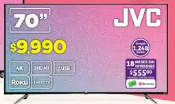 Soriana Híper Jvc tv 70" oferta