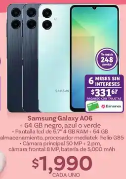 Soriana Híper Samsung galaxy A06 oferta
