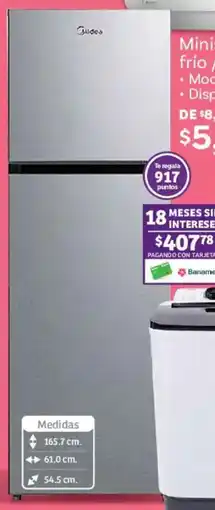Soriana Híper Midea refrigerador automático 10p³ oferta