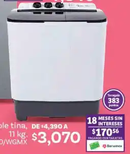 Soriana Híper Lavadora doble tina oferta