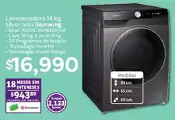 Soriana Híper Samsung lavasecadora oferta