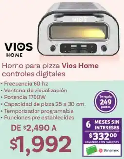 Soriana Híper Vios home horno para pizza oferta