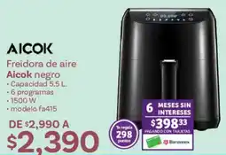 Soriana Híper Aicok freidora de aire oferta