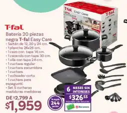 Soriana Híper T-fal batería oferta
