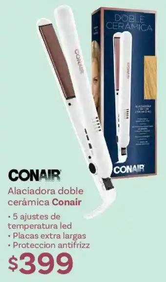 Soriana Híper Conair alaciadora doble cerámica oferta