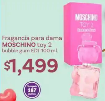 Soriana Híper Moschino fragancia para dama toy 2 oferta