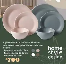 Soriana Súper Vajilla redonda de cerámica oferta