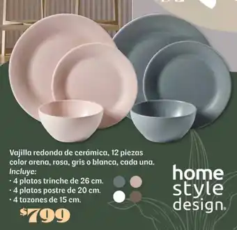 Soriana Súper Vajilla redonda de cerámica oferta