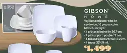 Soriana Súper Gibson home vajilla semicuadrada de cerámica oferta
