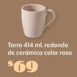Soriana Súper Tarro redondo de cerámica color rosa oferta