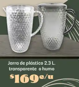 Soriana Súper Jarra de plástico transparente o humo oferta