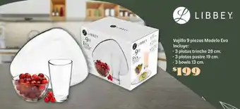 Soriana Súper Libbey vajilla 9 piezas modelo oferta