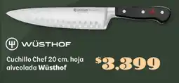 Soriana Súper Wüsthof cuchillo chef hoja alveolada oferta